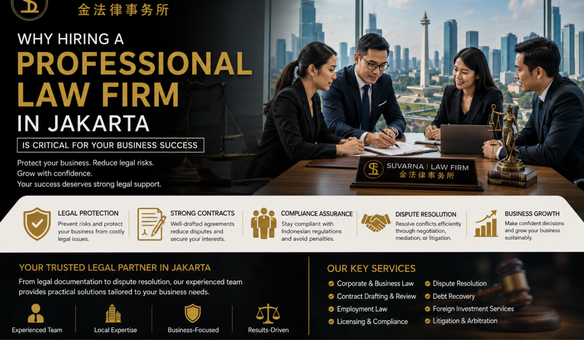 Why Hiring a Professional Law Firm in Jakarta Is Critical for Your Business Success